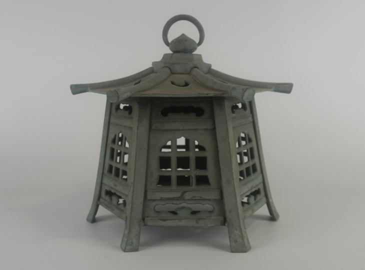 Kumori Tsuridoro, Japanse Antieke Metalen Lantaarn - YO23010042