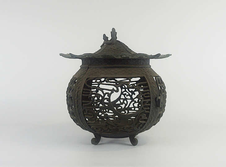 Marugata Tsuridōrō, Japanse Antieke Metalen Lantaarn - YO23010038