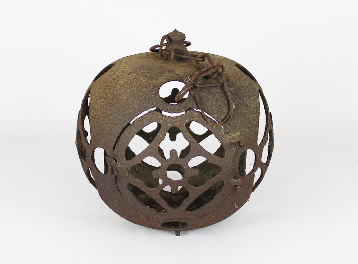 Marugata Tsuridoro, Japanse Antieke Metalen Lantaarn - YO23010229