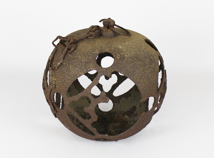 Marugata Tsuridoro, Japanse Antieke Metalen Lantaarn - YO23010229