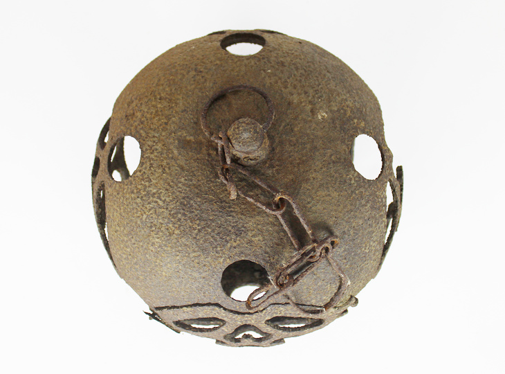 Marugata Tsuridoro, Japanse Antieke Metalen Lantaarn - YO23010229