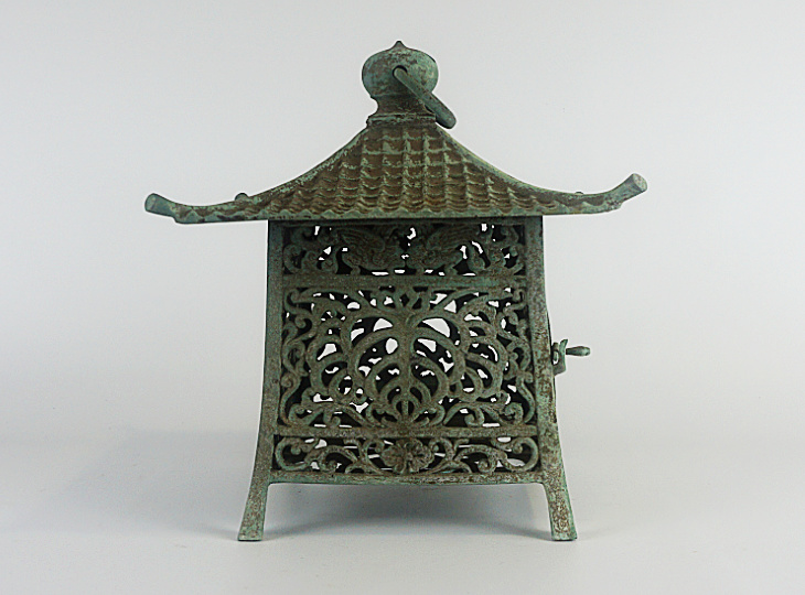 Midori no Kokoro Tsuridōrō, Japanse Antieke Metalen Lantaarn - YO23010052