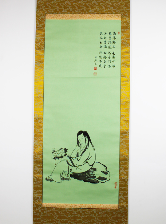 Murasaki Shikibu Kakejiku, Authentieke Japanse Scroll - YO23010357