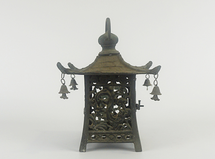 Ryujin Tsuridoro, Japanse Antieke Metalen Lantaarn - YO23010037