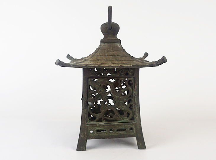 Ryujin Tsuridoro, Japanse Antieke Metalen Lantaarn - YO23010092