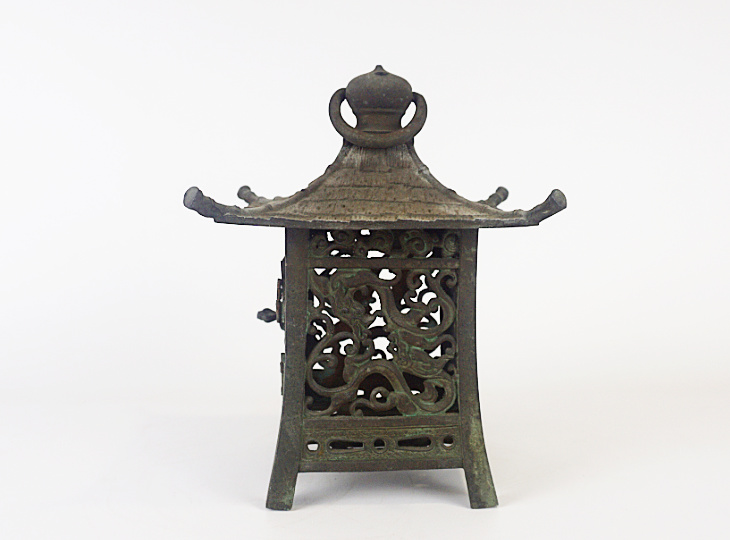 Ryujin Tsuridoro, Japanse Antieke Metalen Lantaarn - YO23010092