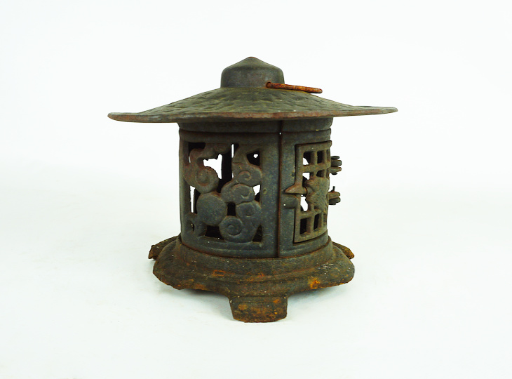 Tsubame Tsuridoro, Japanse Antieke Metalen Lantaarn - YO23010185