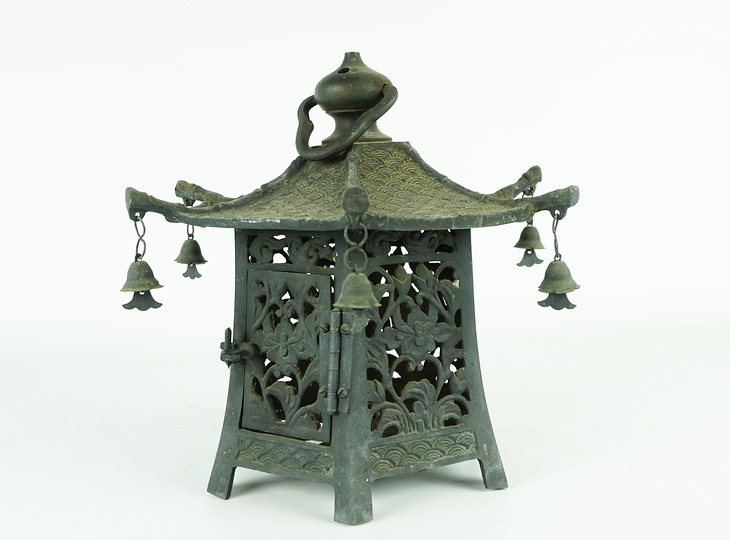 Tsutakazura Tsuridoro, Japanse Antieke Metalen Lantaarn - YO23010157