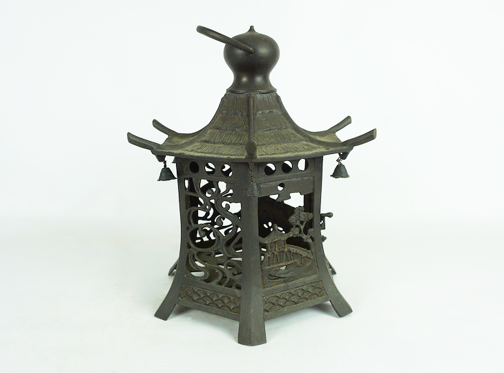 Tsutakazura Tsuridoro, Japanse Antieke Metalen Lantaarn - YO23010204