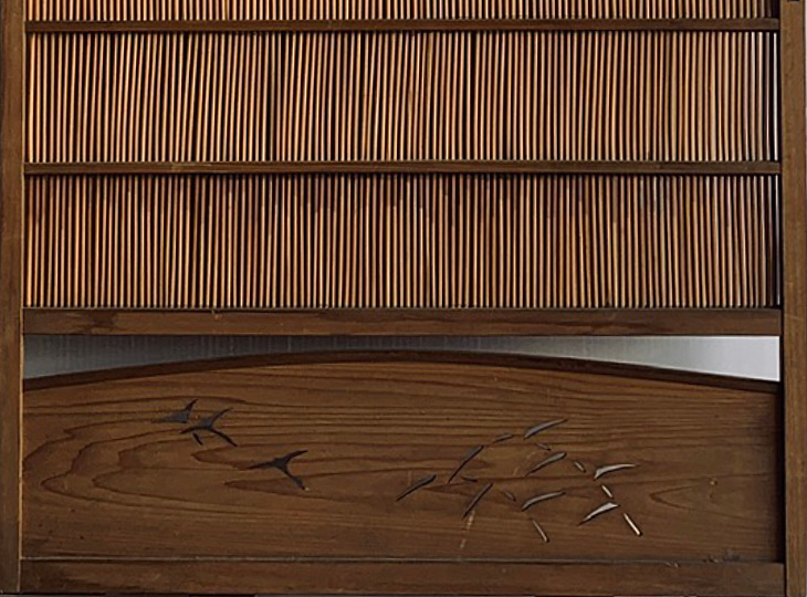 Ki no Tsuru Sudo, Antique Japanese Summer doors - YO24010043