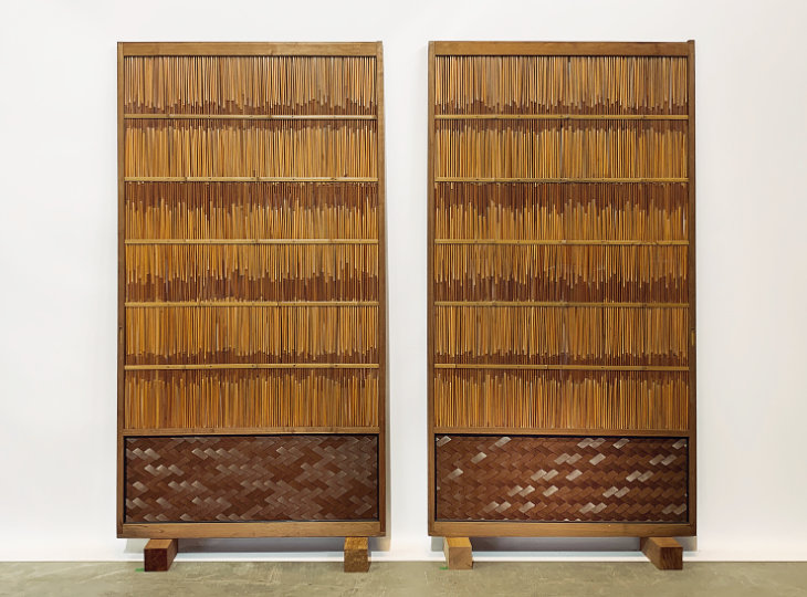 Kumihimo Sudo, Antique Japanese Summer doors - YO24010020
