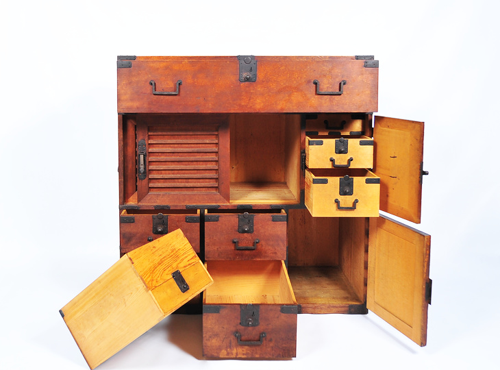 Choba Tansu Cabinet, Antique Japanese Furniture - YO25010007