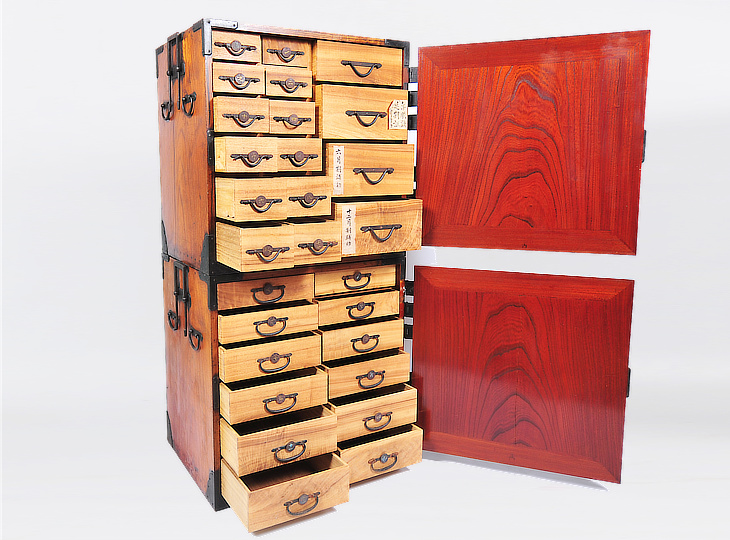 Hikidashi Tansu Cabinet, Antique Japanese Furniture - YO25010001