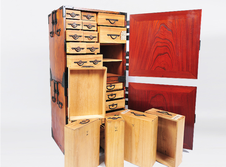 Hikidashi Tansu Cabinet, Antique Japanese Furniture - YO25010001