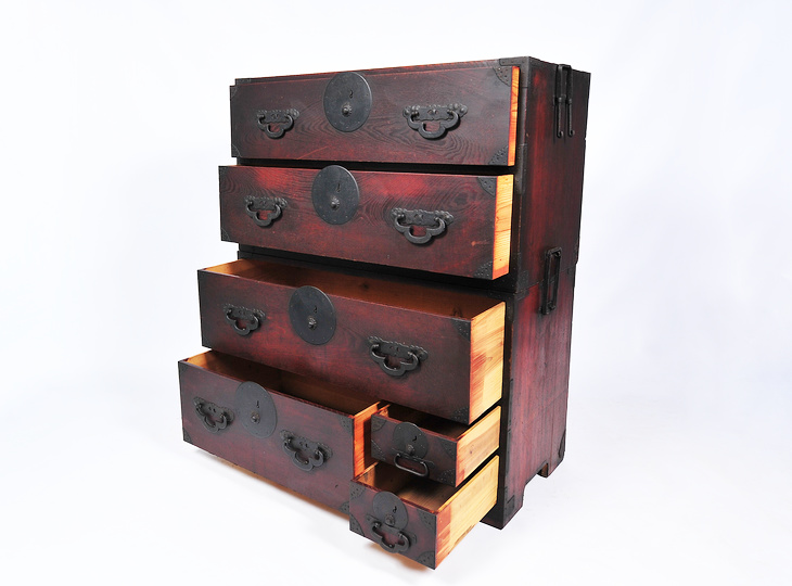 Isho Tansu Cabinet, Antique Japanese Furniture - YO25010009