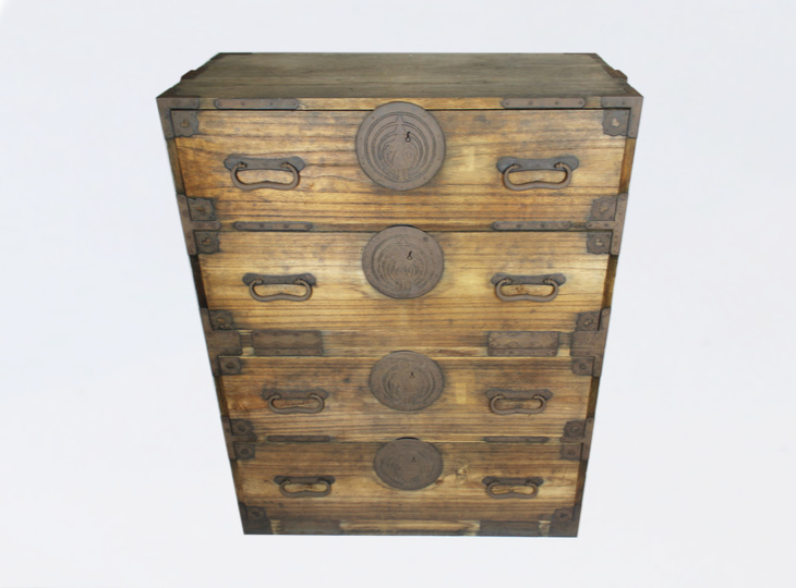 Isho Tansu Cabinet, Antique Japanese Furniture - YO25010014