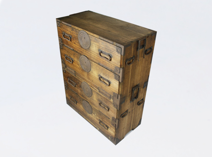 Isho Tansu Cabinet, Antique Japanese Furniture - YO25010014
