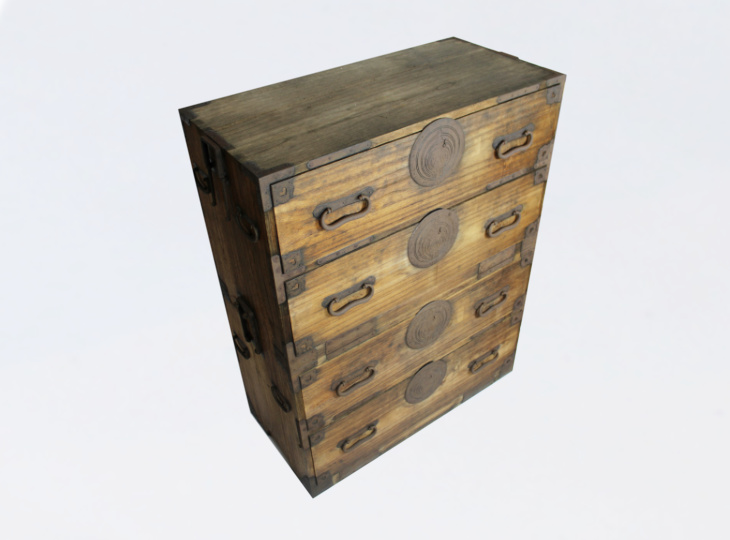 Isho Tansu Cabinet, Antique Japanese Furniture - YO25010014