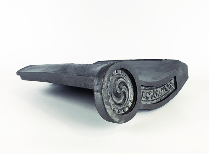 Kyohana Karakusa Noki, Japanese Ceramic Roof Tile Eave - YO30010011