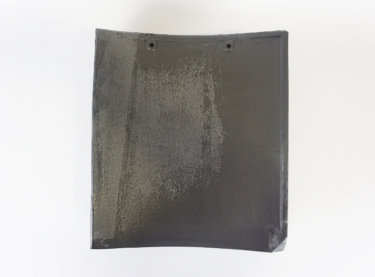 Sode Kyohana Left, Japanese Ceramic Roof Tile Eave Corner Left - YO30010012