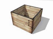 Authentic Japanese Wooden Planter For Sale