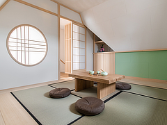 Complete Japanese loft interior architecture and woodwork