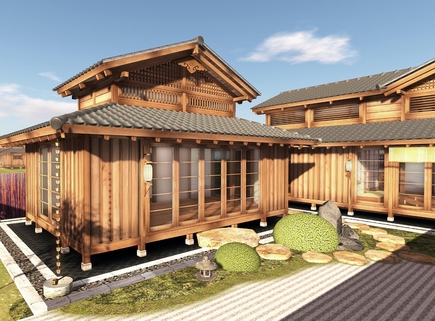 Japans Paviljoen Furi Damu Constructie