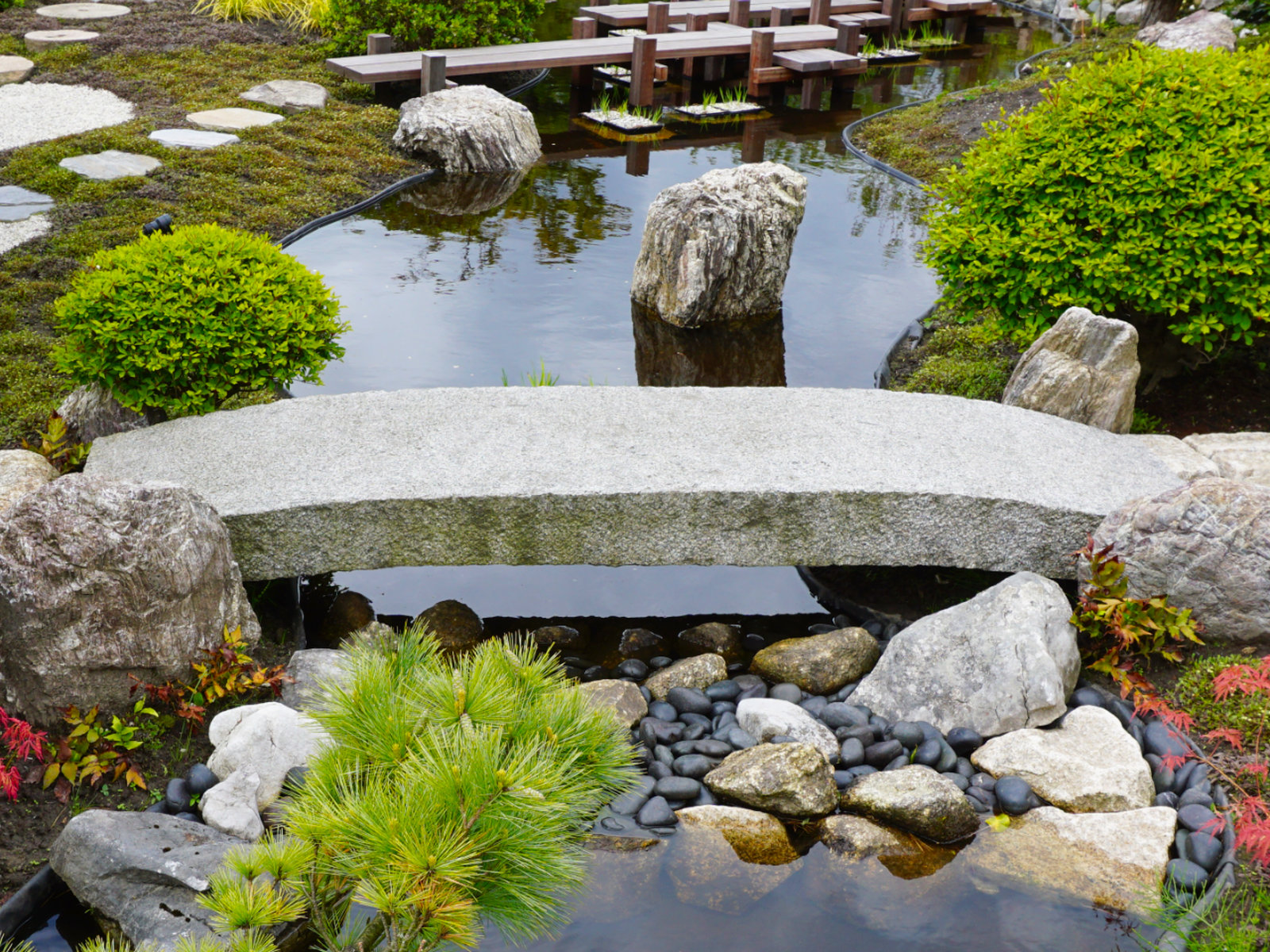 Antique Japanese Stone, Japanese Garden Bridge Ornament
