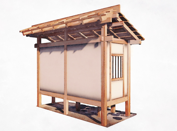 japanese wooden fence gate